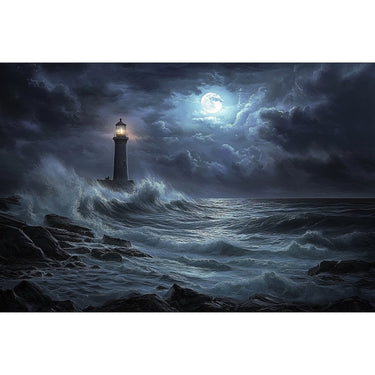 Moon Night Sky Canvas